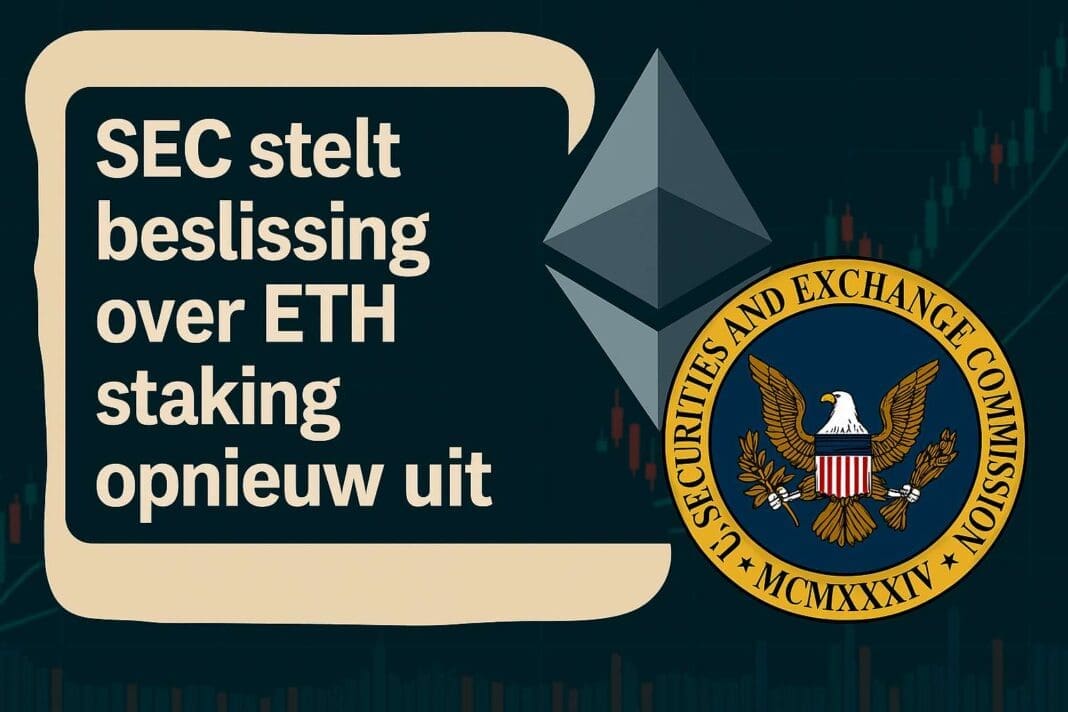SEC stelt beslissing over Ethereum staking opnieuw uit